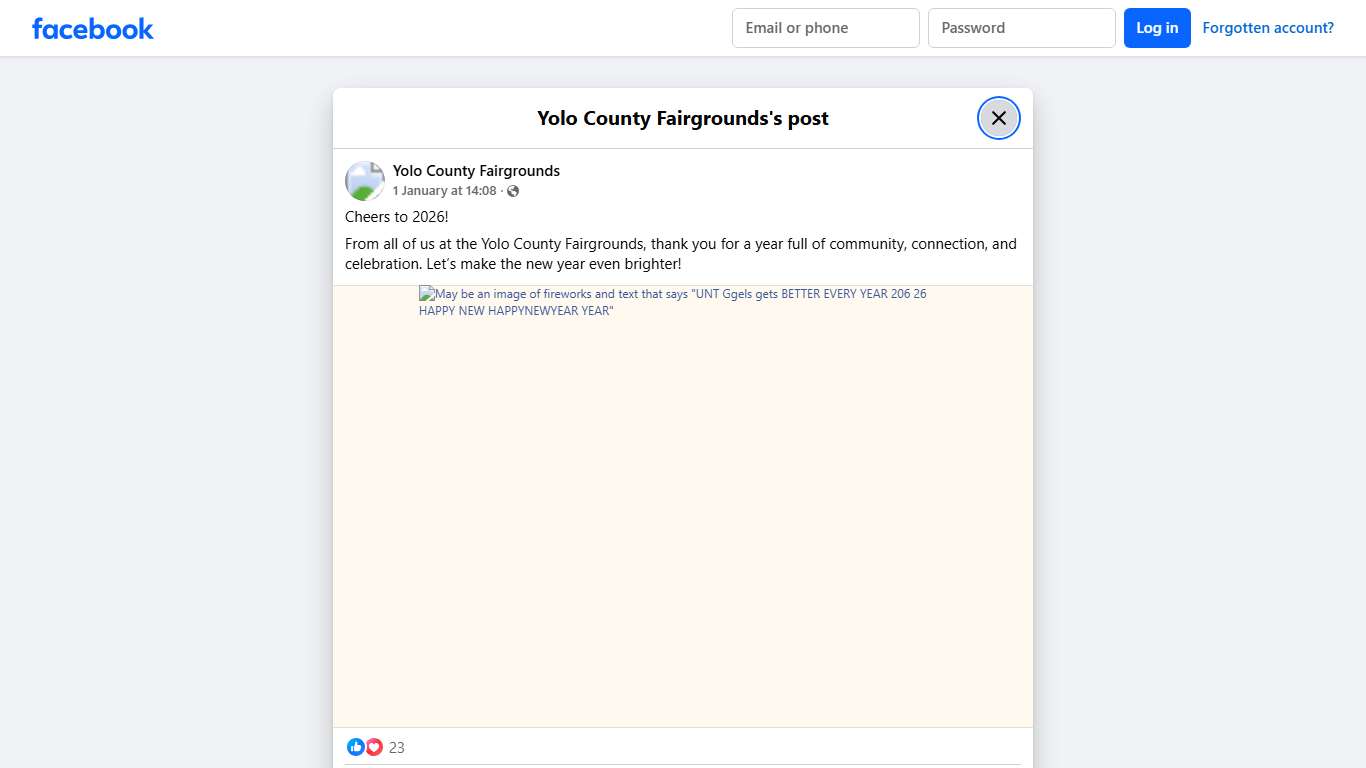 Cheers to 2026! From all of... - Yolo County Fairgrounds | Facebook